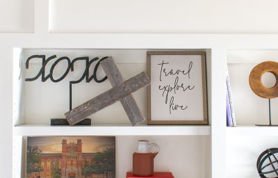 Image showing  Rustic Christian Weather Gray Reclaimed Old Wooden Cross, 15 in. x 12 in.