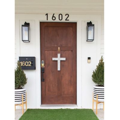 Image showing  Rustic Christian White Wash Reclaimed Old Wooden Cross, 15 in. x 12 in.