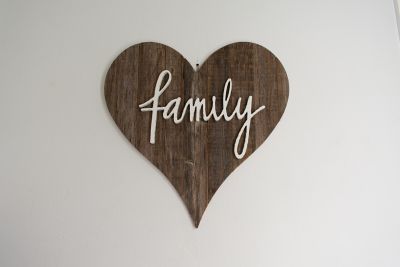 Image showing  Rustic Farmhouse Reclaimed Wooden Heart, 18 in., Weathered Gray