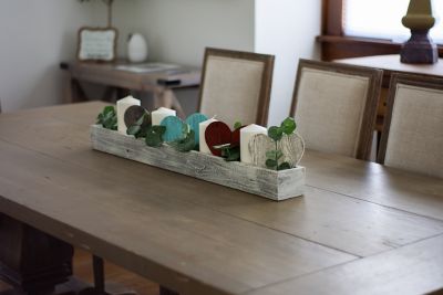 Image showing  Rustic Farmhouse Reclaimed Wooden Heart, 6 in., Weathered Gray