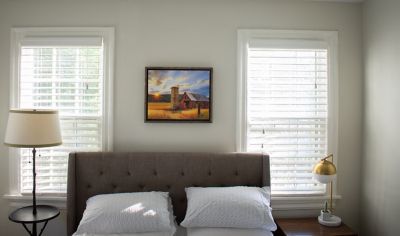 Image showing 6 th Barnwood USA Rustic Farmhouse Canvas Series 11 in. x 14 in. Weathered Gray Floating Wood Frame