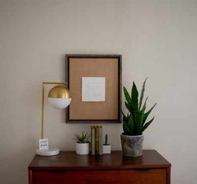 Image showing  Rustic Farmhouse Canvas Series 24 in. x 36 in. Weathered Gray Floating Wood Frame