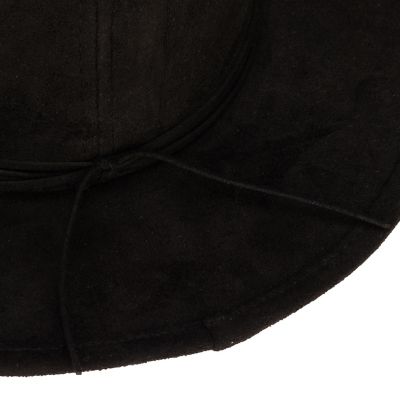 Image showing  Faux Suede Fedora Wrapped Back Knot Trim, CTH3745OSBGE