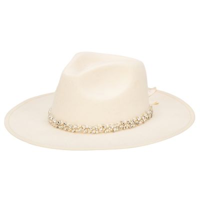 San Diego Hat Company Women's The One Felt Cowboy Hat with Pearls