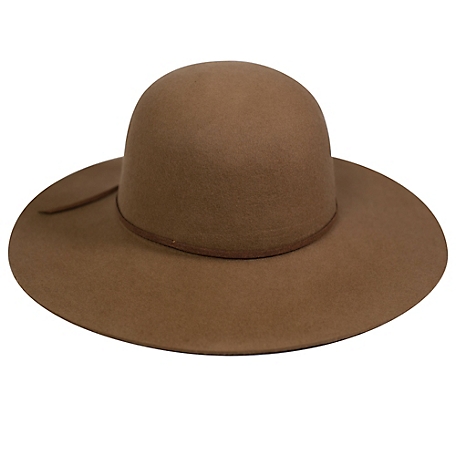San Diego Hat Company Round Crown Floppy with Faux Suede Band, WFH7950OSOLV