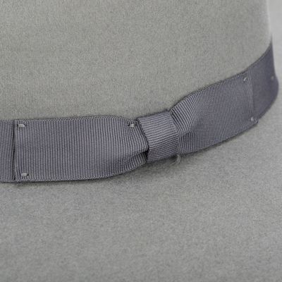 Image showing 1 th San Diego Hat Company Women's Julian Felt Stiff Brim Fedora with Grosgrain Band