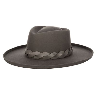 San Diego Hat Company Mountain Top Diamond Crown Felt with Turn Brim