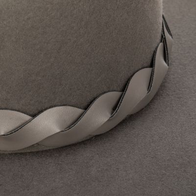 Image showing  Mountain Top Diamond Crown Felt with Turn Brim