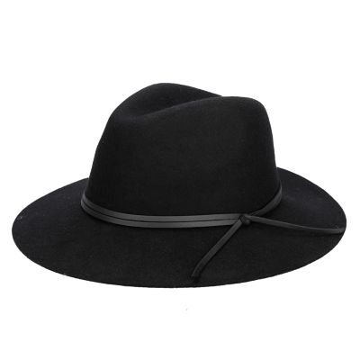 San Diego Hat Company Women's Orchard Hill Wool Felt Fedora with Knot Trim