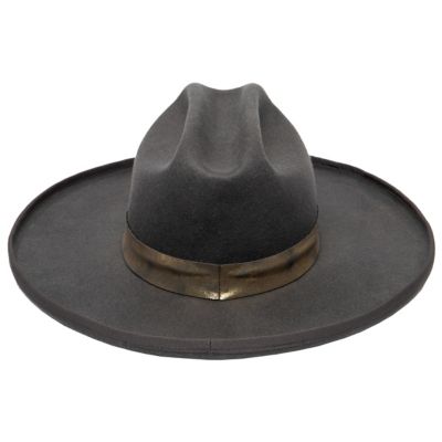 Image showing  Women's June Cattlemans Wool Felt Hat with Pencil Roll Brim and Foil Up Band