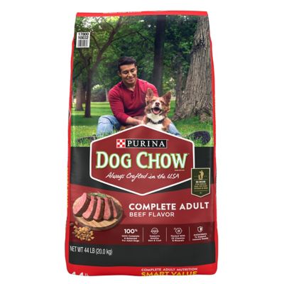 Purina Dog Chow Complete Adult Dry Dog Food Kibble Beef Flavor at