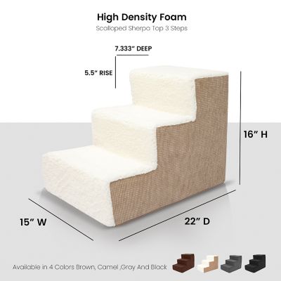 Image showing  High Density Foam Sherpa Top 3 Steps