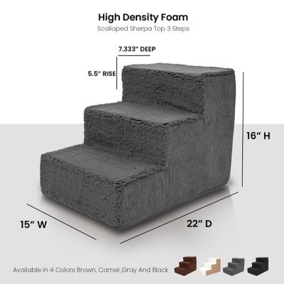 Image showing  High Density Foam Sherpa Top 3 Steps