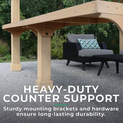 Image showing 5 th Yardistry Meridian Bar Counter, 12 ft.