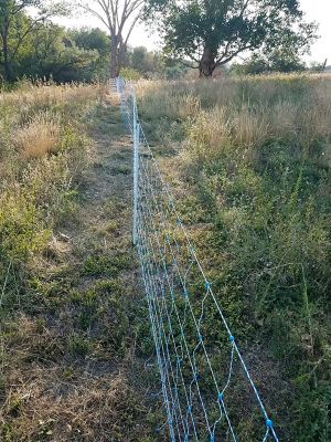 Image showing  42 in. x 82 ft. Electric Utility Netting All-in-1 Solar Kit