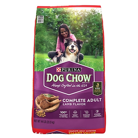 Purina Dog Chow Complete Adult Dry Dog Food Kibble, Lamb Flavor