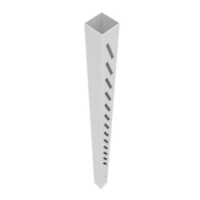 Image showing  5 x 5 x 102in. Louvered Line Post, White