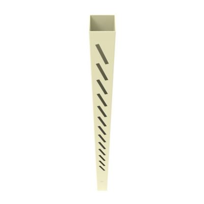 Barrette Outdoor Living Louvered 5 in. x 5 in. x 102 in. Sand Left End/Gate Vinyl Fence Post