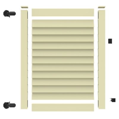 Image showing  6 ft. x 46 in. Louvered Privacy Gate, Sand