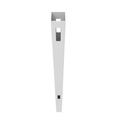 Barrette Outdoor Living 5 in. x 5 in. x 108 in. Horizontal Fence Vinyl Line Post, White