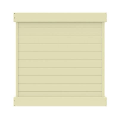 Barrette Outdoor Living 6 ft. x 6 ft. Horizontal Fence Vinyl Privacy Panel Kit, Sand