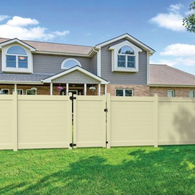Image showing  Horizontal Fence 5 in. x 5 in. x 108 in. Sand Vinyl End Post