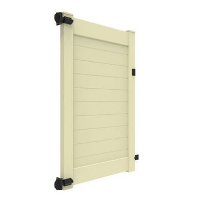 Image showing  6 ft. x 46 in. Horizontal Fence Vinyl Privacy Gate, Sand