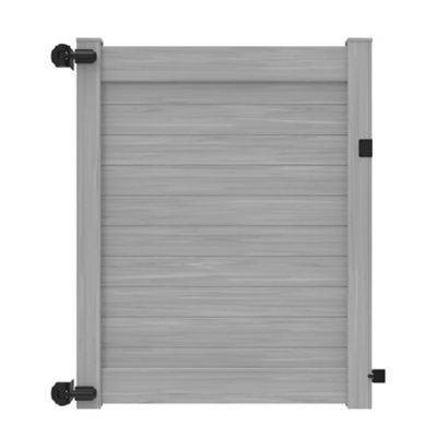Barrette Outdoor Living Horizontal Fence 58 in. x 6 ft. Vinyl Privacy Gate Sand