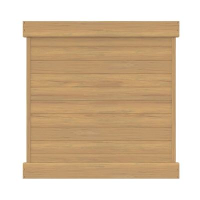 Barrette Outdoor Living Horizontal Fence 6 ft. x 6 ft. Cypress Vinyl Privacy Fence Panel Kit
