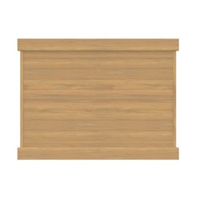 Barrette Outdoor Living Horizontal Fence 6 ft. x 8 ft. Cypress Vinyl Privacy Panel Kit