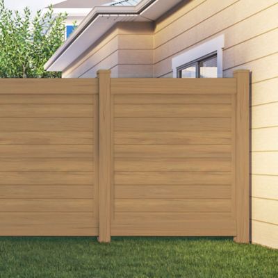 Image showing  Horizontal Fence 5 in. x 5 in. x 108 in. Cypress Vinyl End Post