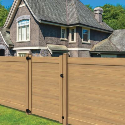 Image showing  6 ft. x 58 in. Horizontal Fence Vinyl Privacy Gate Cypress, Cypress