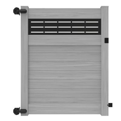 Barrette Outdoor Living Horizontal Fence 58 in. x 6 ft. Vinyl Privacy Gate Sand