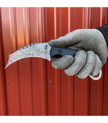 Image showing  3 in. Damascus Venom Karambit Fixed Blade Knife