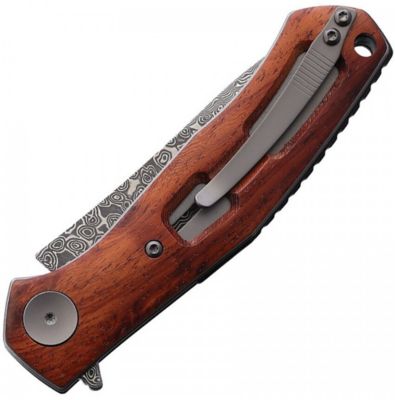 Image showing  3.2 in. Damascus Falcon Folder Knife