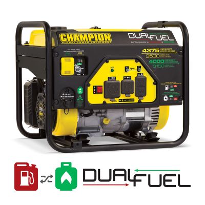 Champion Power Equipment 3500-Watt Dual Fuel RV Ready Portable Generator 4375/3500 Dual Fuel Generator
