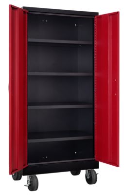 Image showing  30 in. x 65 in. Welded Steel Garage Storage Tall Locker with 4 Shelves