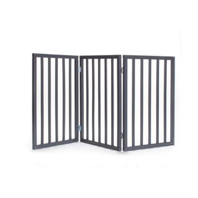 Primetime Petz Perfect Pup Freestanding Indoor Dog Gate, Grey