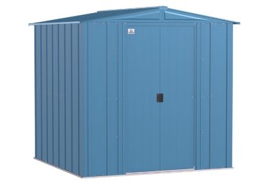 Arrow Classic Steel Storage Shed, 6 x 6, Blue Grey, CLG66BG