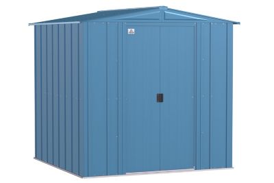 Arrow Classic Steel Storage Shed, 6 x 6, Blue Grey, CLG66BG