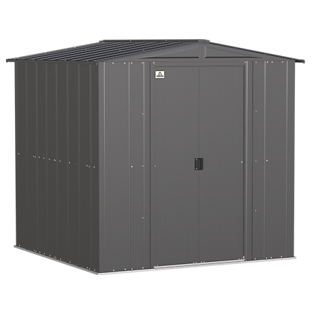 Arrow Classic Steel Storage Shed, 6 x 6, Charcoal, CLG66CC