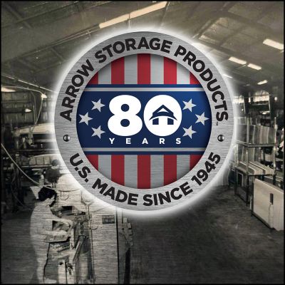 Image showing  6 ft. x 6 ft. Classic Steel Storage Shed, Charcoal