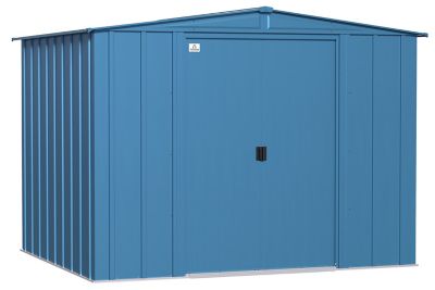 Arrow 8 ft. x 7 ft. Classic Steel Storage Shed, Blue Grey