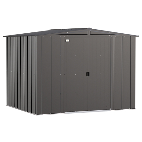 Arrow Classic Steel Storage Shed, 8 x 7, Charcoal, CLG87CC