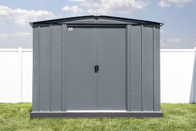 Image showing  8 ft. x 7 ft. Classic Steel Storage Shed, Charcoal