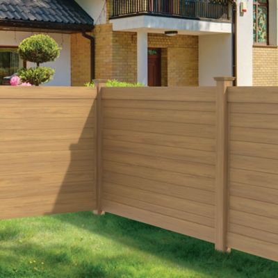 Image showing 3 th Barrette Outdoor Living 5 in. x 5 in. New England Cypress Vinyl Fence Post Top