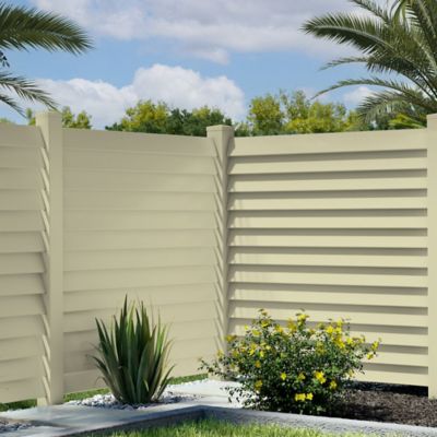 Image showing  Louvered 6 x 6 x 102in. Inside Corner Post, Sand