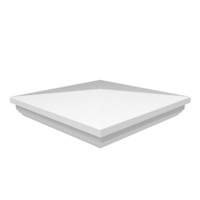 Image showing  6 in. x 6 in. New England Post Top, White