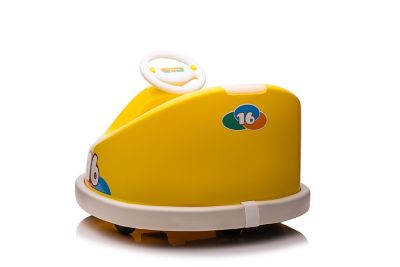 Image showing 5 th Best Ride On Cars Broc Bumperz Car 6 V Yellow, BROC BUMPERZ YLW