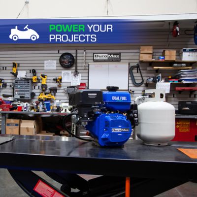 Image showing  212cc 3/4 in. Shaft Recoil/Electric Dual Fuel Engine